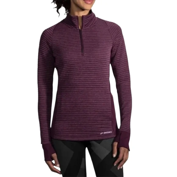 Brooks Fly By ½ Zip Running Top Jacket Size Large - Picture 1 of 12